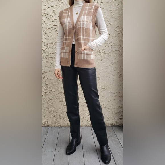 Aritzia - Wilfred plaid vest - Picture 3 of 4